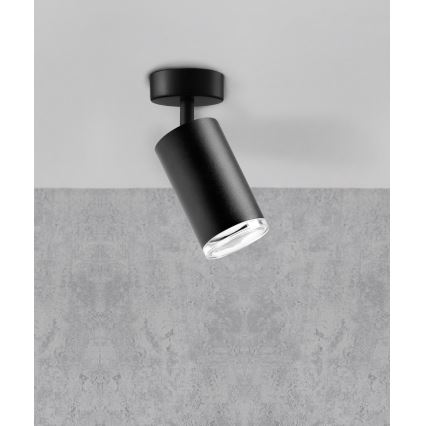 Foco de casa de banho TURYN 1xGU10/10W/230V IP44 preto