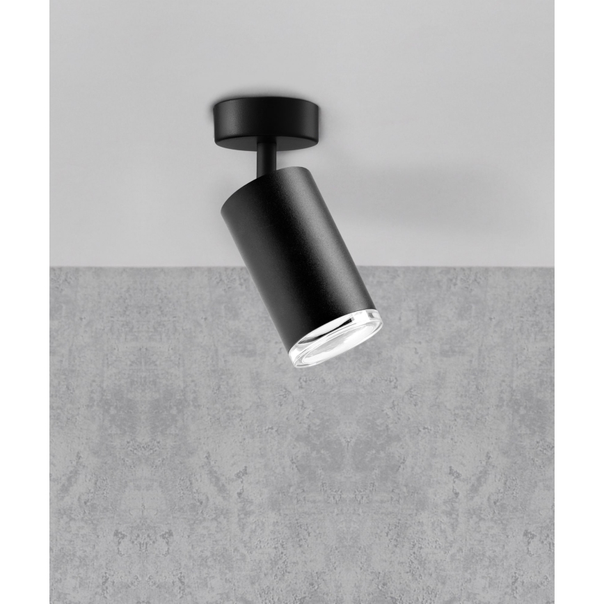 Foco de casa de banho TURYN 1xGU10/10W/230V IP44 preto