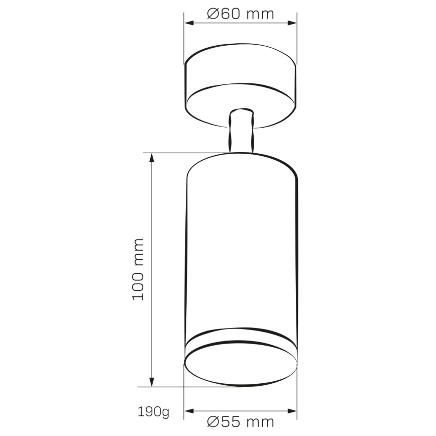 Foco de casa de banho TURYN 1xGU10/10W/230V IP44 preto