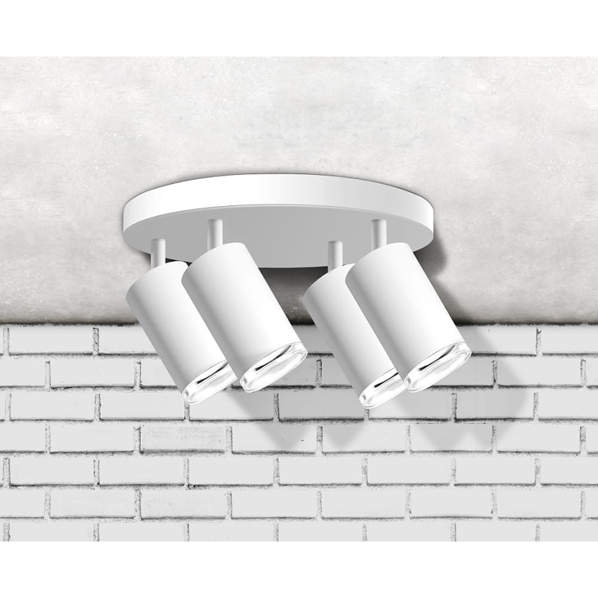 Foco de casa de banho TURYN 4xGU10/10W/230V IP44 branco