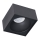 Foco de encastrar BALI 1xGU5,3/MR16/25W/12V quadrado preto