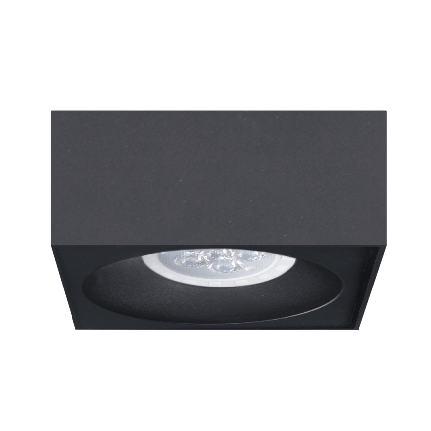 Foco de encastrar BALI 1xGU5,3/MR16/25W/12V quadrado preto