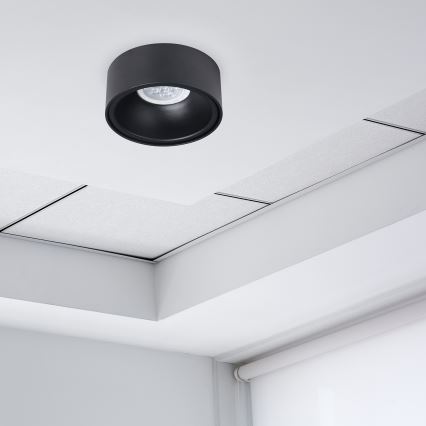 Foco de encastrar BALI 1xGU5,3/MR16/25W/12V redondo preto
