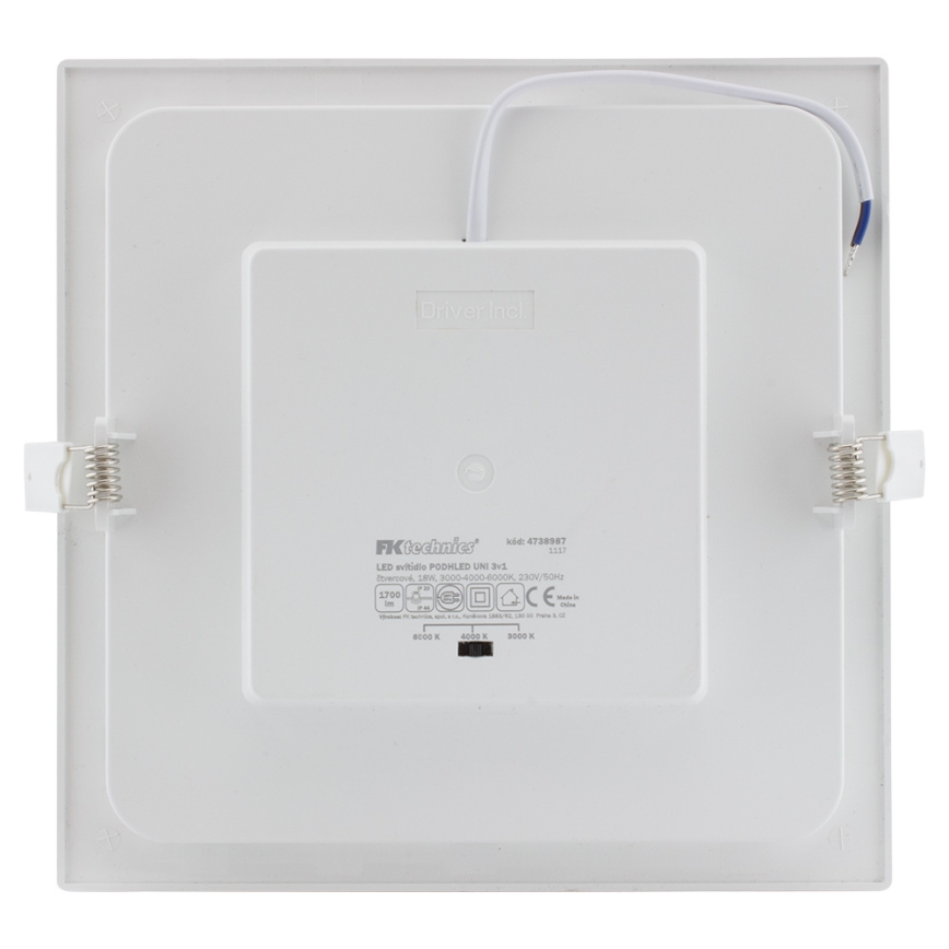 Foco de encastrar de casa de banho LED LED/24W/230V 3000/4000/6000K IP44