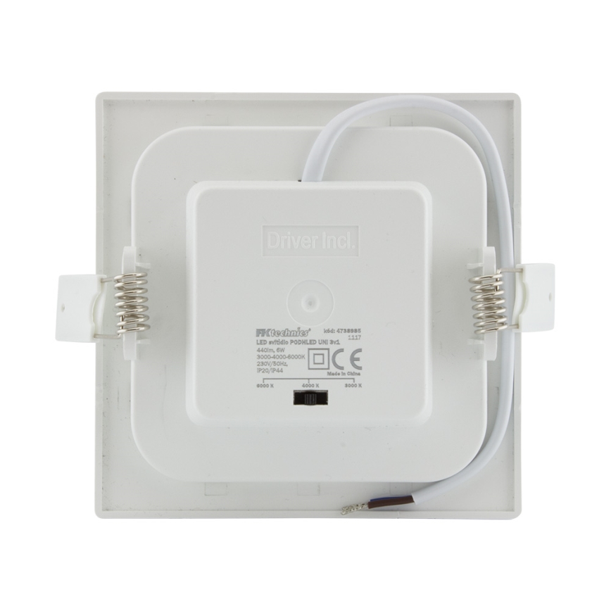 Foco de encastrar de casa de banho LED LED/6W/230V 3000/4000/6000K IP44