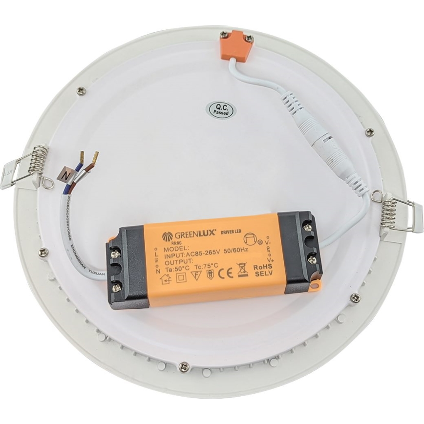 Foco de encastrar de casa de banho LED VEGA LED/24W/230V 3800K diâmetro 29,8 cm IP44
