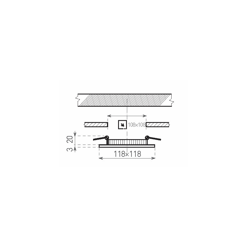 Foco de encastrar de casa de banho LED VEGA LED/6W/230V 2800K 11,8 cm IP44