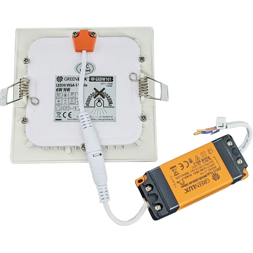Foco de encastrar de casa de banho LED VEGA LED/6W/230V 3800K 11,8 cm IP44