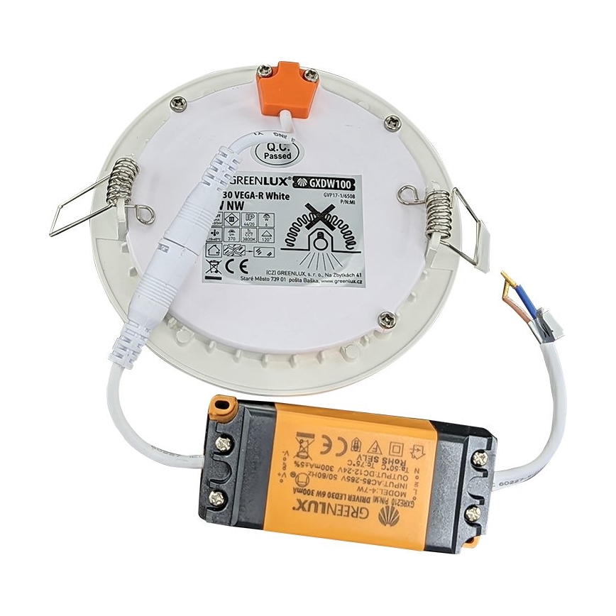 Foco de encastrar de casa de banho LED VEGA LED/6W/230V 3800K diâmetro 11,8 cm IP44
