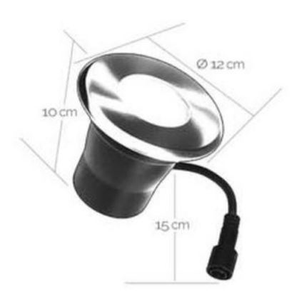 Foco de encastrar exterior LED EASY CONNECT 1xGU10/4W/230V 3000K IP65 redondo