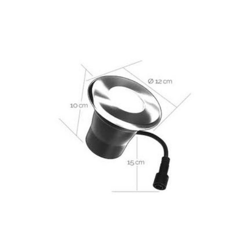 Foco de encastrar exterior LED EASY CONNECT 1xGU10/4W/230V 3000K IP65 redondo