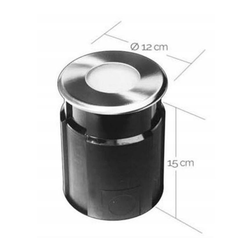 Foco de encastrar exterior LED EASY CONNECT 1xGU10/4W/230V 3000K IP65 redondo