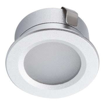 Foco de encastrar exterior LED IMBER LED/1W/12V 3000K diâmetro 3 cm 40 lm IP65 prateado