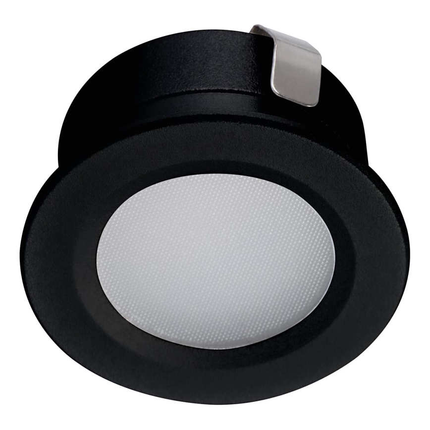 Foco de encastrar exterior LED IMBER LED/1W/12V 6500K diâmetro 3 cm 30 lm IP65 preto