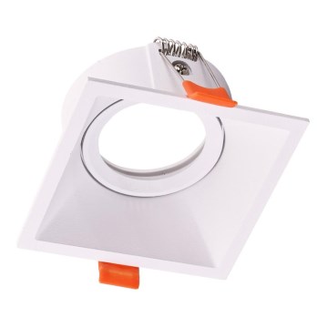 Foco de encastrar EYE 1xGU10/25W/230V quadrado branco