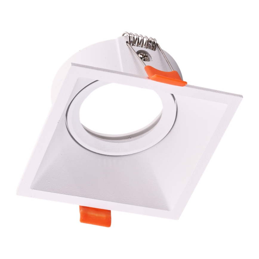 Foco de encastrar EYE 1xGU10/25W/230V quadrado branco