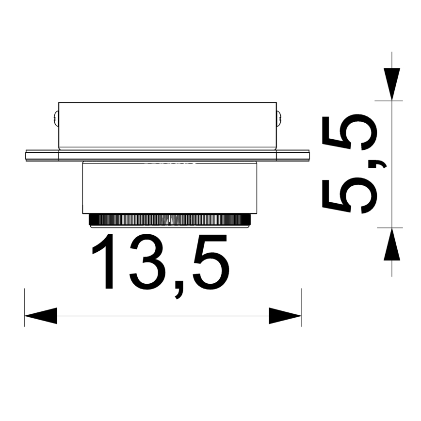 Foco de encastrar KIDO 1xGX53/8W/230V preto/bege/carvalho