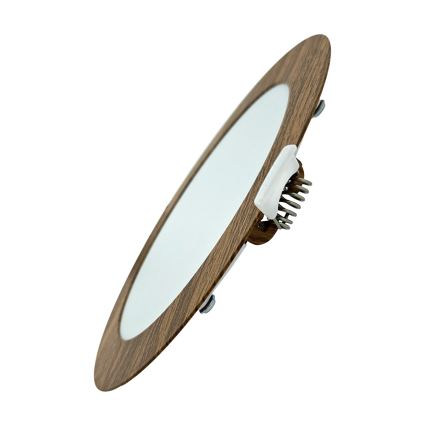Foco de encastrar LED CIRCLE LED/12W/230V 4200K diâmetro 16,7 cm castanho