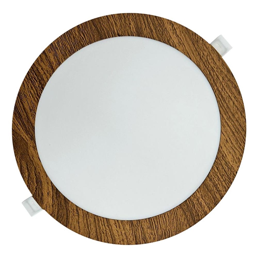 Foco de encastrar LED CIRCLE LED/18W/230V 4200K diâmetro 22 cm castanho