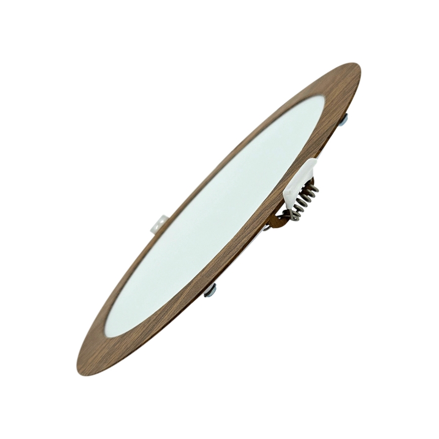 Foco de encastrar LED CIRCLE LED/18W/230V 4200K diâmetro 22 cm castanho