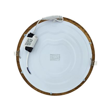 Foco de encastrar LED CIRCLE LED/24W/230V 4200K diâmetro 29,6 cm castanho