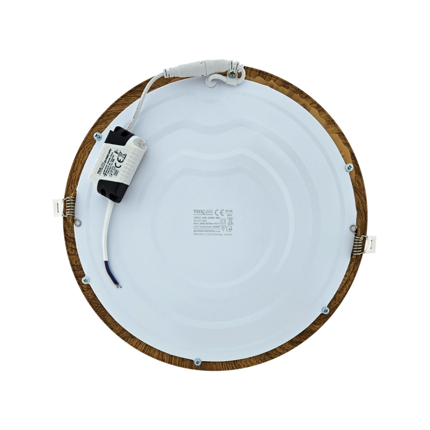 Foco de encastrar LED CIRCLE LED/24W/230V 4200K diâmetro 29,6 cm castanho