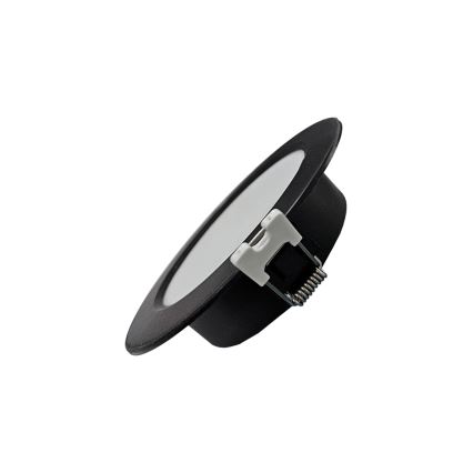 Foco de encastrar LED CIRCLE LED/3W/230V 4000K diâmetro 9 cm preto