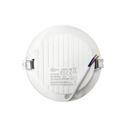 Foco de encastrar LED CIRCLE LED/9W/230V 4000K diâmetro 14,5 cm branco