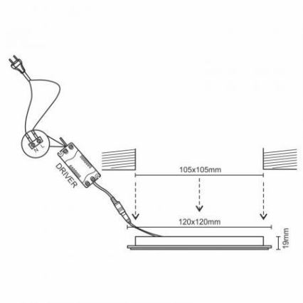 Foco de encastrar LED com regulação/6W/230V 3000-6500K Wi-Fi Tuya
