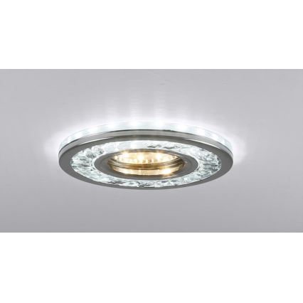 Foco de encastrar LED EYE 1xGU10/50W + LED/3W/230V