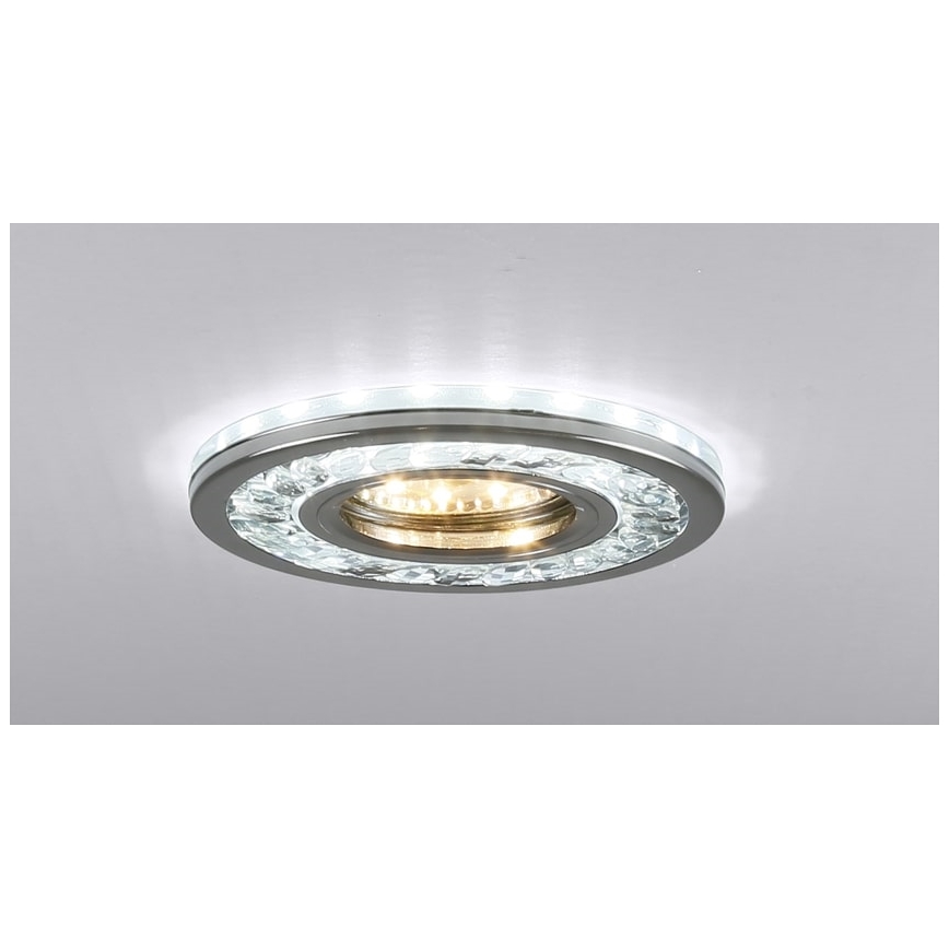 Foco de encastrar LED EYE 1xGU10/50W + LED/3W/230V