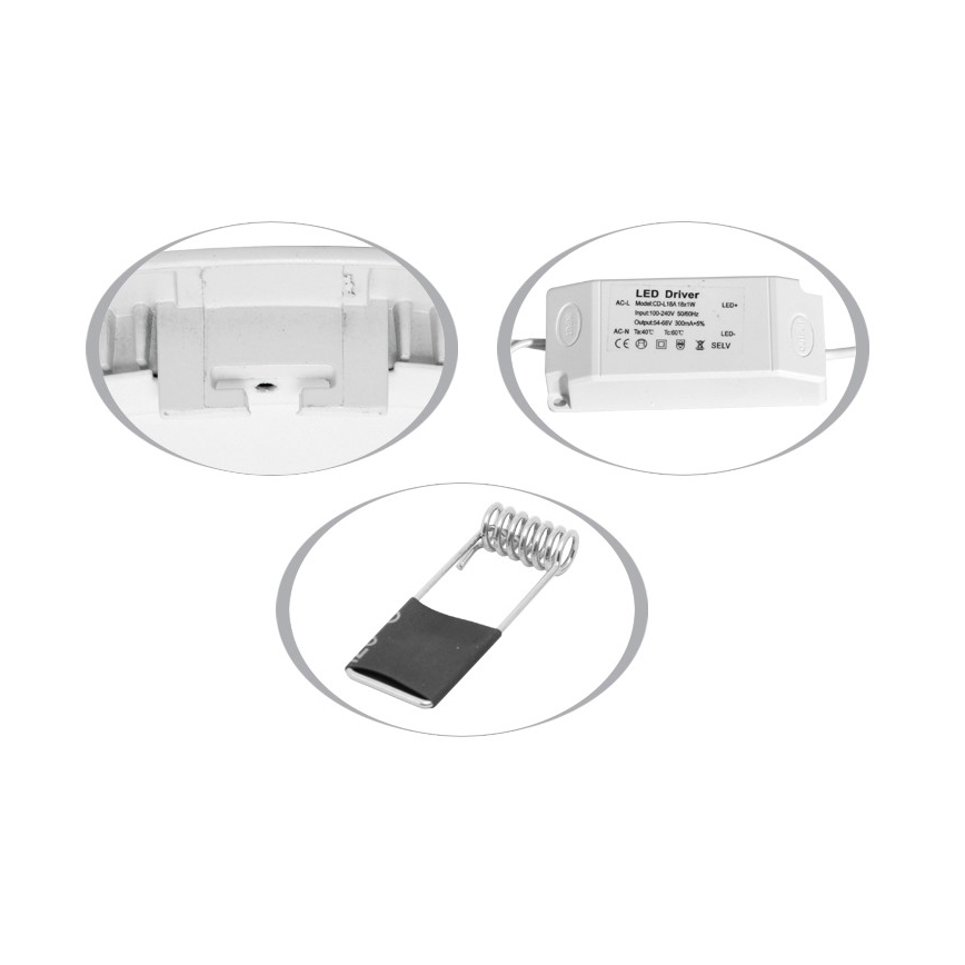 Foco de encastrar de casa de banho LED LADA LED/18W/230V 2700K IP44