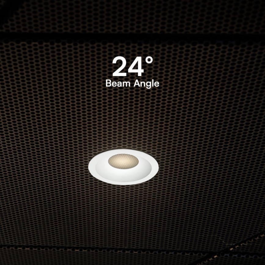 Foco de encastrar LED LED/18W/230V 3000/4000/6400K diâmetro 10,6 cm branco