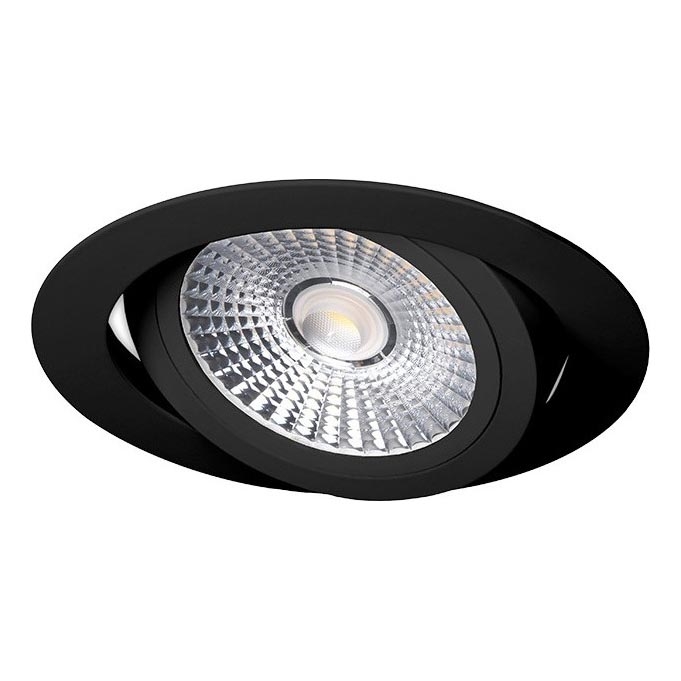 Foco de encastrar LED LED/18W/230V 3000K diâmetro 11,5 cm preto