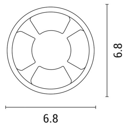 Foco de encastrar LED LED/3W/12V IP65