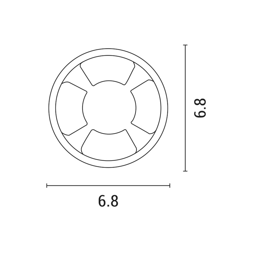 Foco de encastrar LED LED/3W/12V IP65