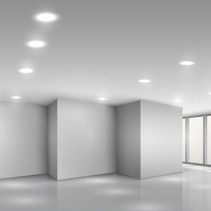 Foco de encastrar LED LED/6W/230V diâmetro 12 cm 4000K branco