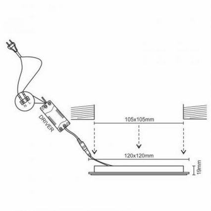 Foco de encastrar LED LED/6W/230V