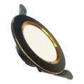 Foco de encastrar LED LED/7,5W/230V 4000K preto/dourada