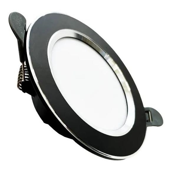Foco de encastrar LED LED/7,5W/230V 4000K preto/prateado