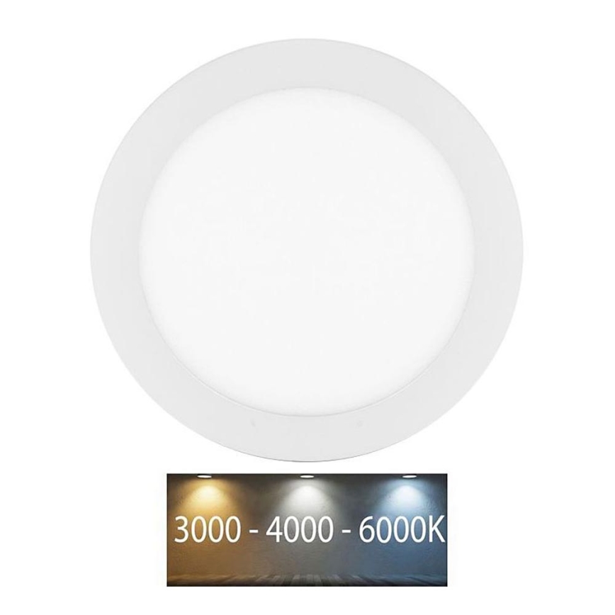 Foco de encastrar LED para casa de banho  LADA LED/12W/230V 3000/4000/6000K diâmetro 17 cm IP44 branco