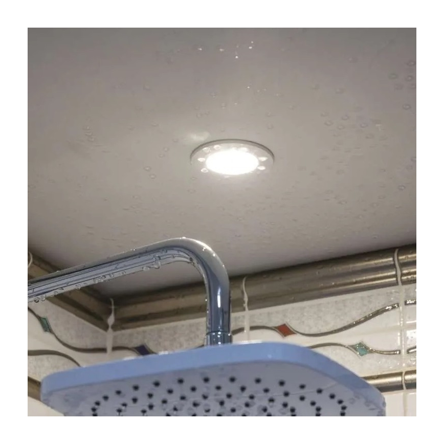 Foco de encastrar LED para casa de banho  LORI LED/4,5W/230V IP65 2700/4000K diâmetro 8,5 cm branco