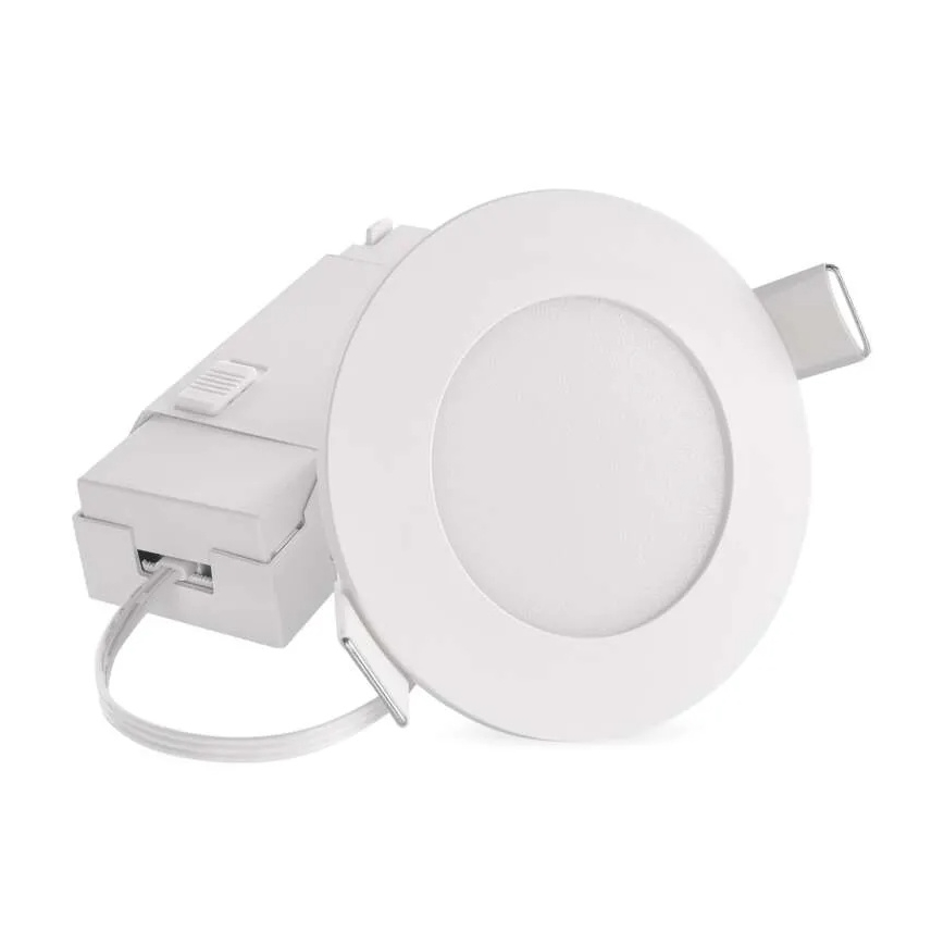 Foco de encastrar LED para casa de banho  LORI LED/4,5W/230V IP65 2700/4000K diâmetro 8,5 cm branco