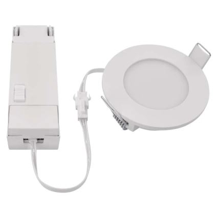 Foco de encastrar LED para casa de banho  LORI LED/4,5W/230V IP65 2700/4000K diâmetro 8,5 cm branco