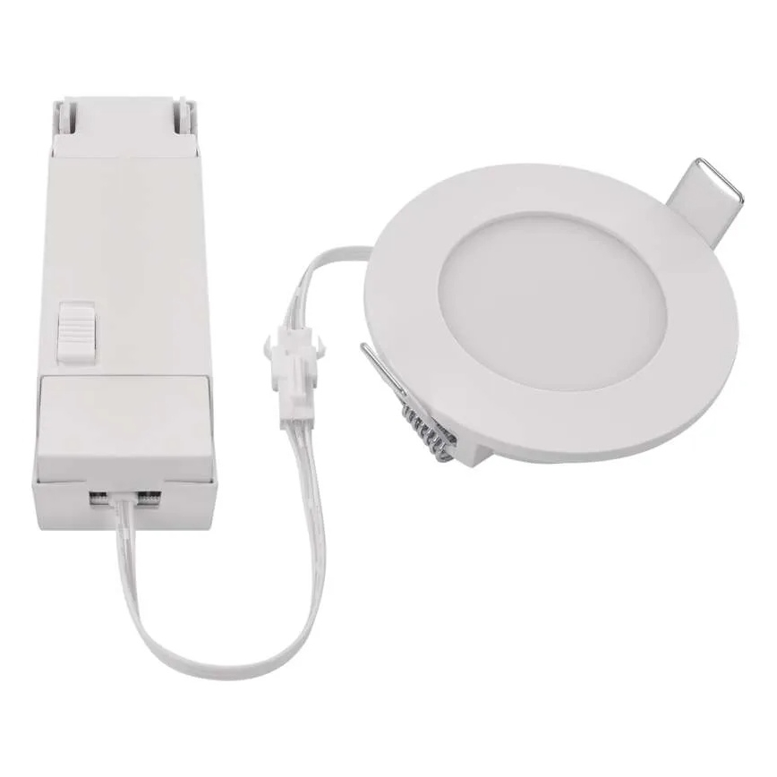 Foco de encastrar LED para casa de banho  LORI LED/4,5W/230V IP65 2700/4000K diâmetro 8,5 cm branco