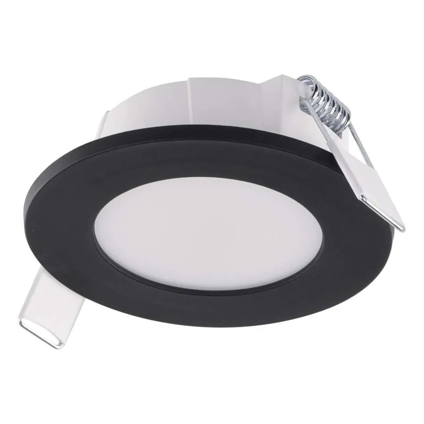 Foco de encastrar LED para casa de banho  LORI LED/4,5W/230V IP65 2700/4000K diâmetro 8,5 cm preto