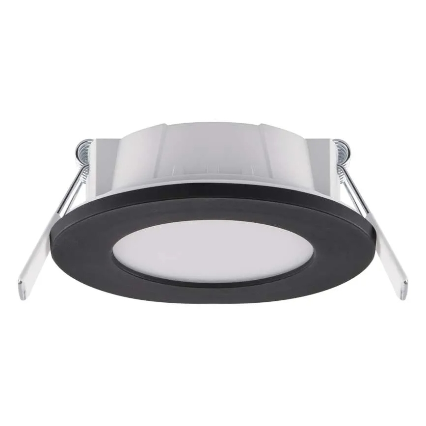 Foco de encastrar LED para casa de banho  LORI LED/4,5W/230V IP65 2700/4000K diâmetro 8,5 cm preto