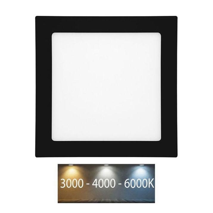 Foco de encastrar LED para casa de banho  RAFA LED/12W/230V 3000/4000/6000K 17x17 cm IP44 preto
