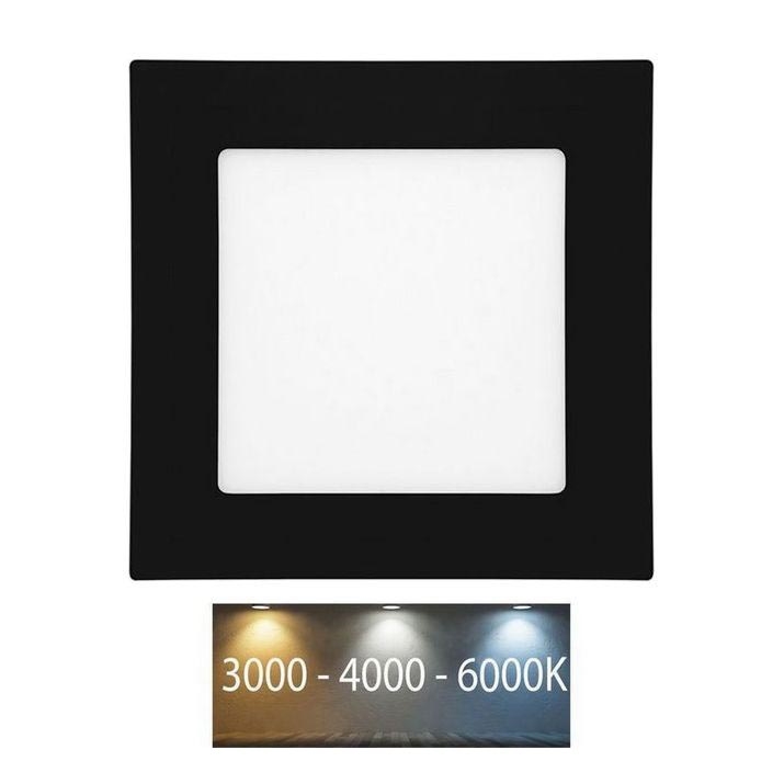 Foco de encastrar LED para casa de banho  RAFA LED/6W/230V 3000/4000/6000K 12x12 cm IP44 preto