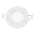 Foco de encastrar LED QTEC LED/3W/230V 2700K diâmetro 8,3 cm